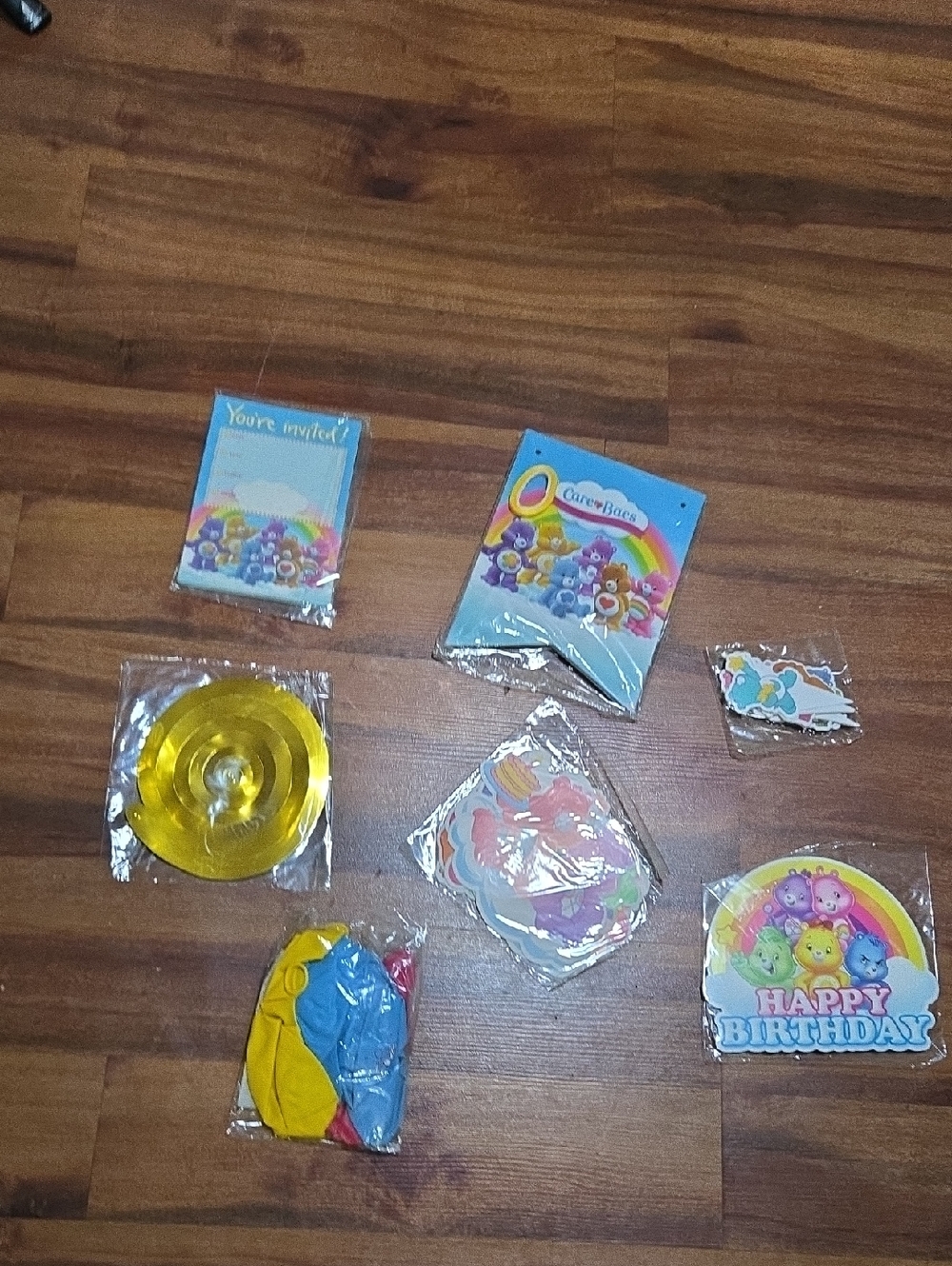 Care Bears Blue and Yellow Birthday Party Supplies Kit